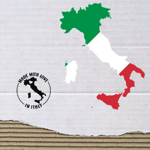 Made With Love in Italy, Small Business,  Rubber Stamp