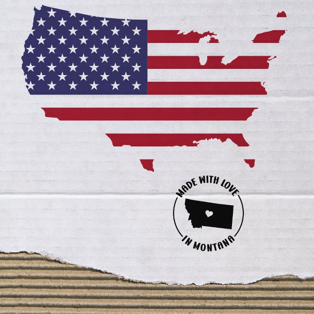 Made With Love in Montana, Small Business,   Rubber Stamp (Creator Uploaded)