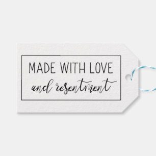 Made with Love Joke Gift Tags