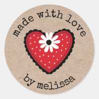 Made With Love Kraft Personalised
