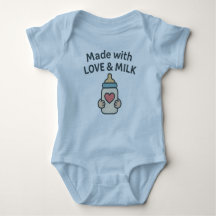 Made with Love & Milk – Cute Baby Bodysuit Design