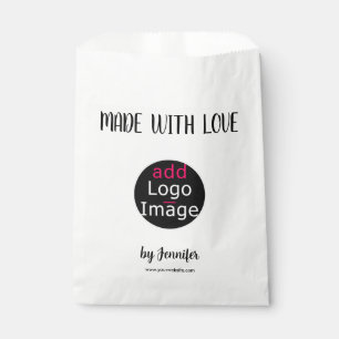 Made With Love Modern Professional Custom Logo Favour Bags
