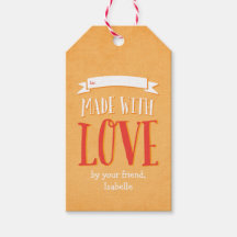 Made with Love Personalised Gift Tags