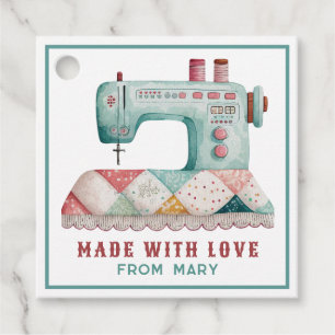 Made with Love   Personalised Sewing Favour Tags