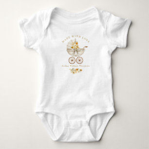 Made With Love Sage Green Baby Bodysuit