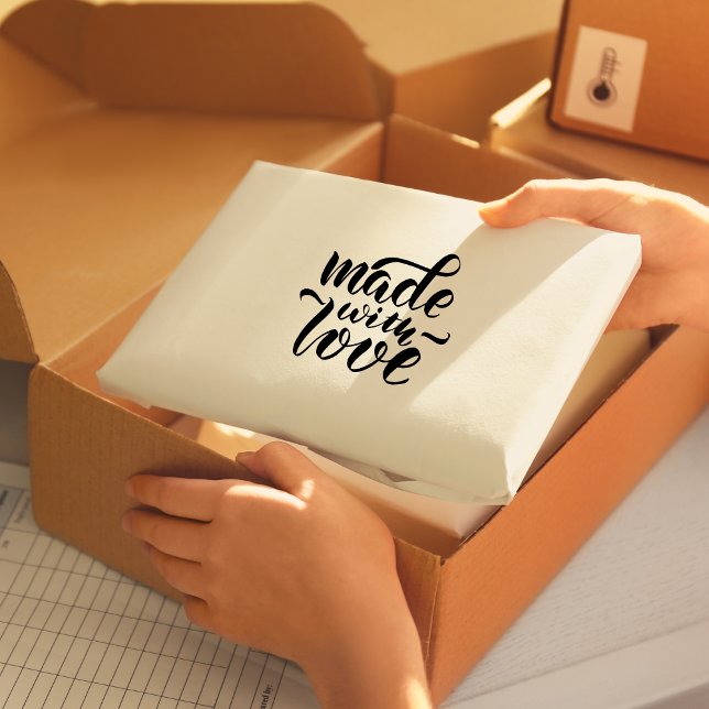 Made With Love Script Design Rubber Stamp (Creator Uploaded)