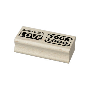 Made with Love Simple Stylish Text Logo Template Rubber Stamp