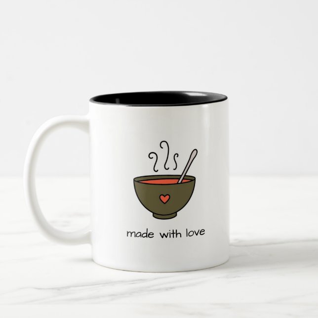 Made With Love Soup Mug (Left)