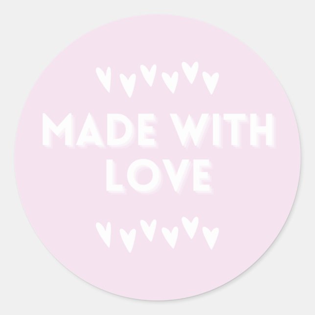 MADE WITH LOVE STICKERS (Front)