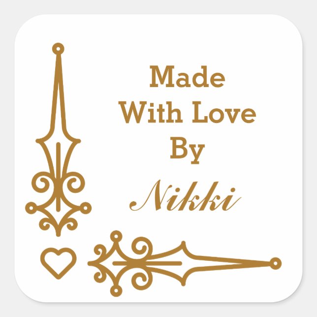 Made With Love stickers (Front)