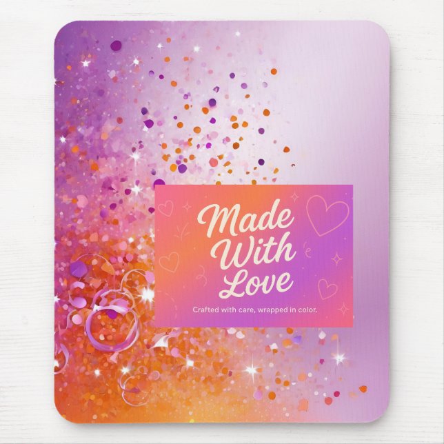 Made With Love Tank Top Mouse Mat (Front)
