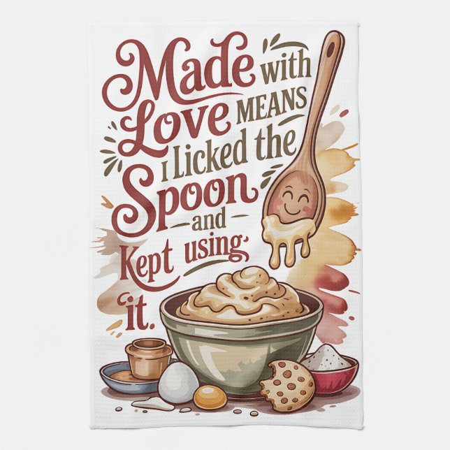 Made With Love Tea Towel (Vertical)