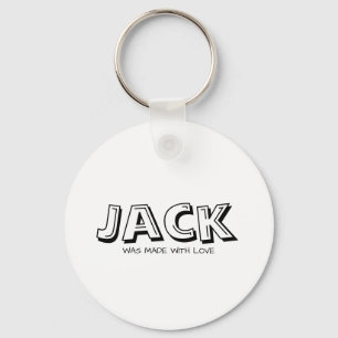 Made with love white key ring