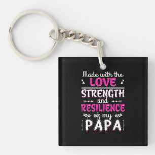 Made With The Love Strength Resilience Of Fun Dad Key Ring