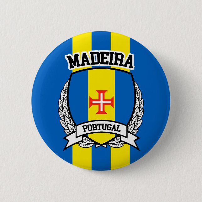 Madeira 6 Cm Round Badge (Front)