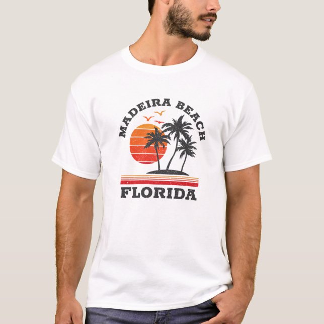 Madeira Beach Florida Retro Souvenir Gift T-Shirt (Front)