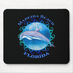 Madeira Beach Florida Vacation Souvenir Dolphin Mouse Mat