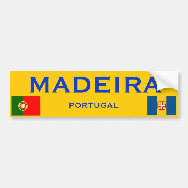 Madeira* Bumper Sticker (Front)