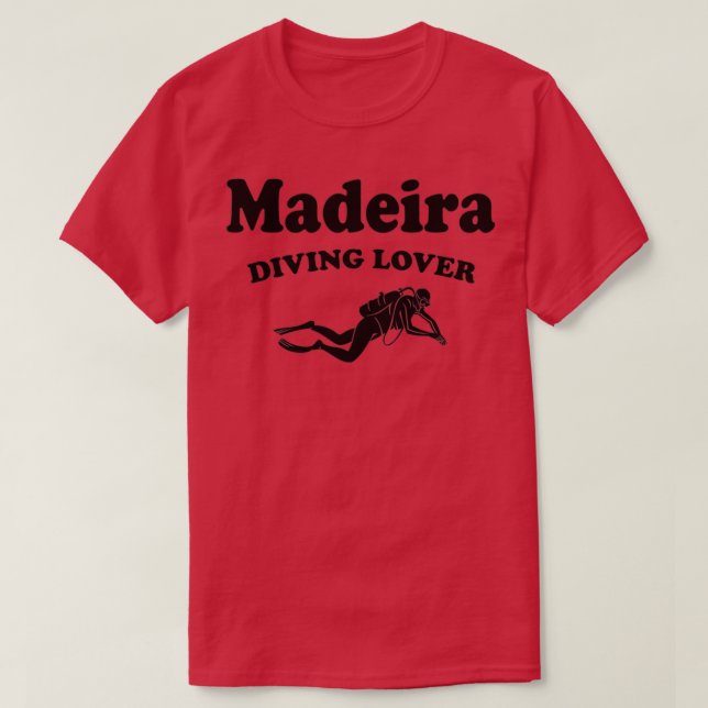 Madeira Diving Lover Design T-Shirt (Design Front)