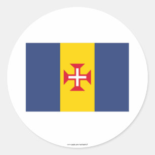 Madeira Flag Classic Round Sticker