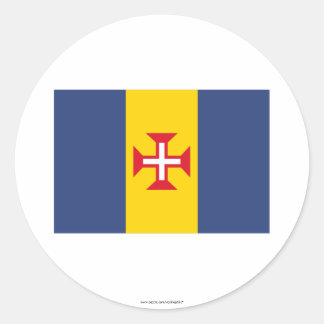 Madeira Flag Classic Round Sticker