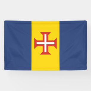 Madeira flag Portugal province symbol cross Banner