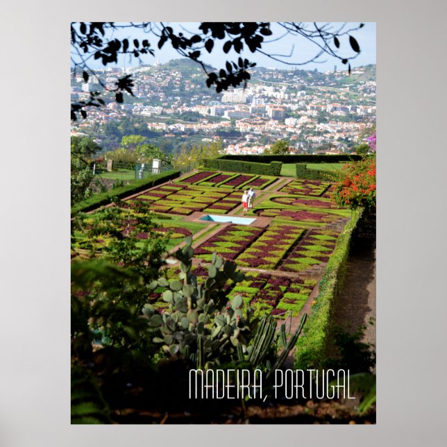 Madeira Funchal Botanical Garden Portugal Poster (Front)