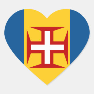 madeira heart sticker
