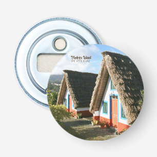 Madeira Island photo with Typical Houses, Portugal Bottle Opener