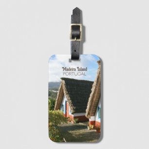 Madeira Island photo with Typical Houses, Portugal Luggage Tag