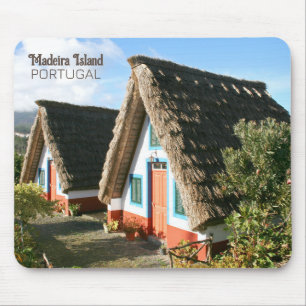Madeira Island photo with Typical Houses, Portugal Mouse Mat