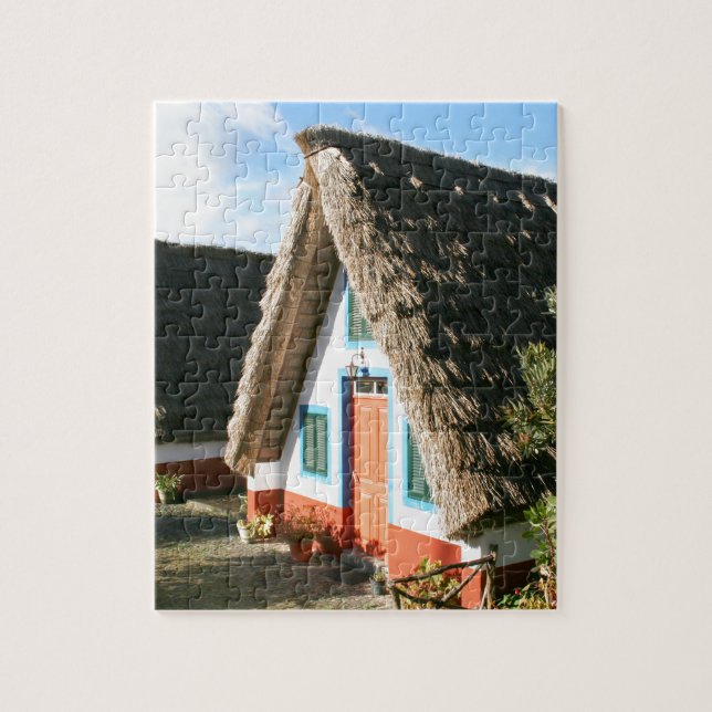 Madeira Island typical houses, Portugal Jigsaw Puzzle (Vertical)