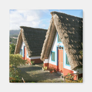Madeira Island typical houses, Portugal Magnet
