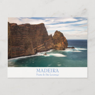 Madeira - Ponta de Sao Lourenco postcard with text