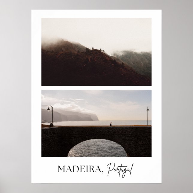 Madeira, Portugal aesthetic travel photo print (Front)