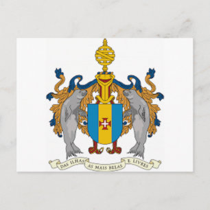Madeira (Portugal) Coat of Arms Postcard