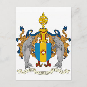 Madeira (Portugal) Coat of Arms Postcard