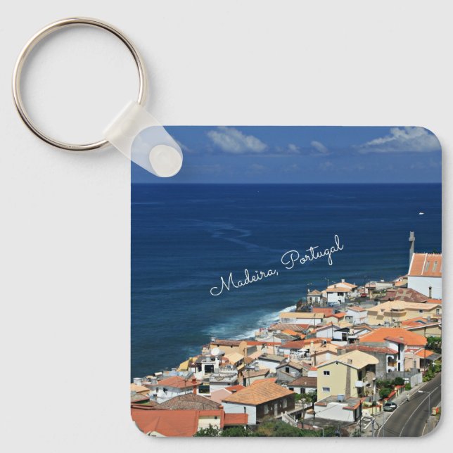 Madeira, Portugal Landscape Key Ring (Front)