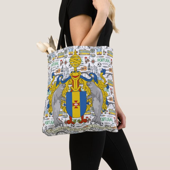 Madeira Portugal Tote Bag (Close Up)