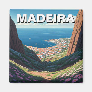 Madeira Portugal Travel Magnet