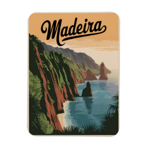 Madeira Portugal Vintage Magnet