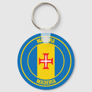 Madeira Round Emblem Key Ring