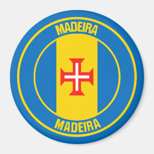 Madeira Round Emblem Magnet