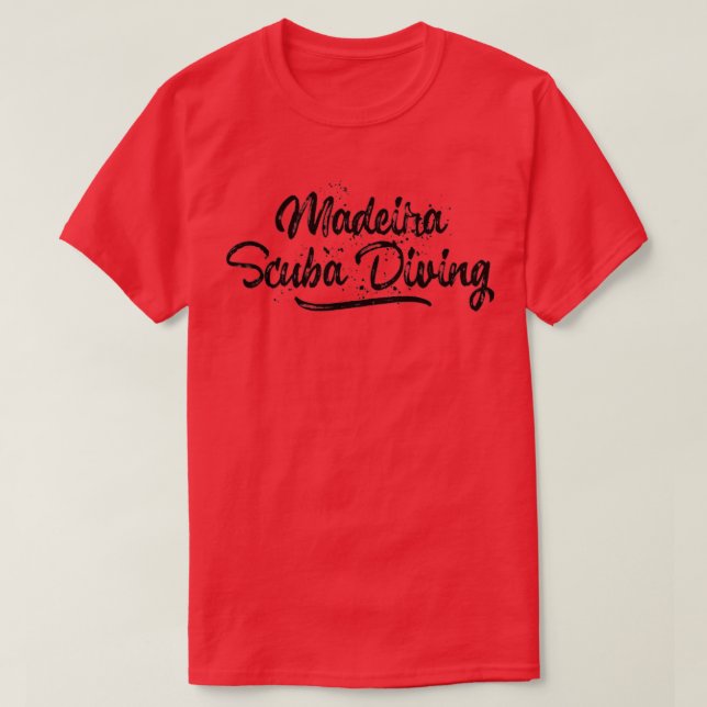 Madeira Scuba Diving T-Shirt (Design Front)