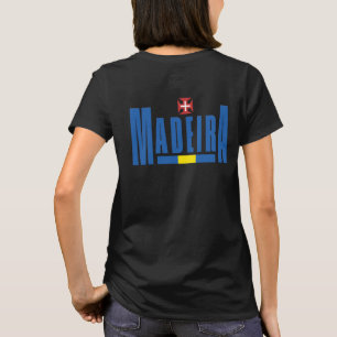 Madeira Text and Flag Colours T-Shirt