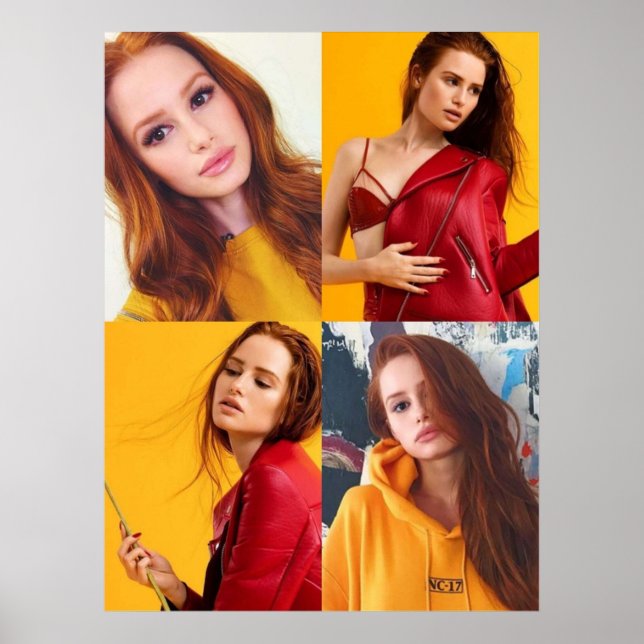 Madelaine Petsch Yellow Collage Poster (Front)