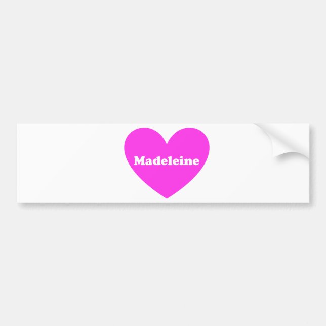 Madeleine Bumper Sticker (Front)
