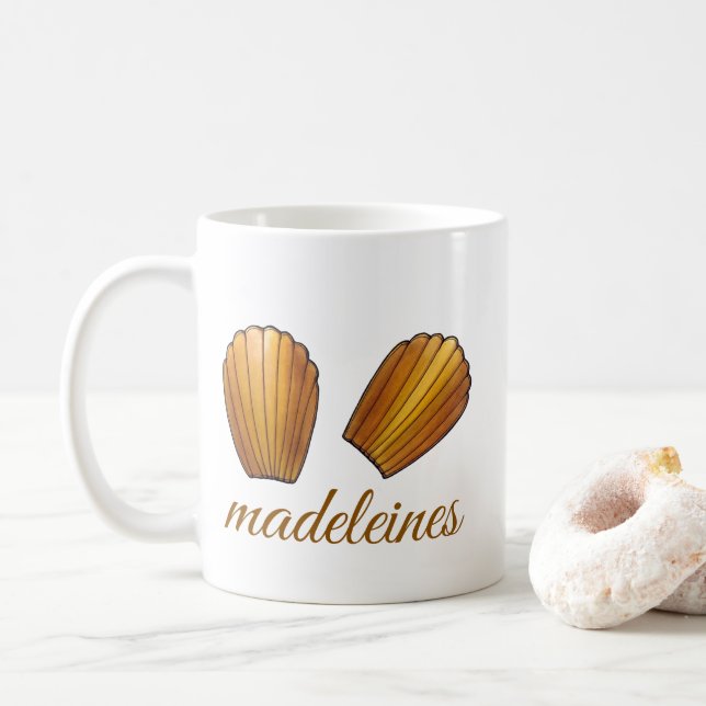 Madeleine French Pastry Chef Pâtisserie Cakes   Coffee Mug (With Donut)