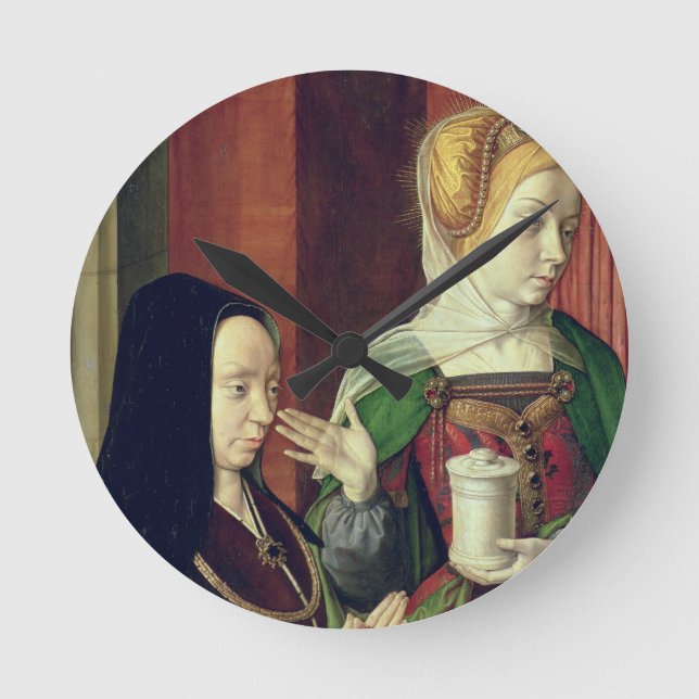 Madeleine of Bourgogne presented by St. Mary Magda Round Clock (Front)