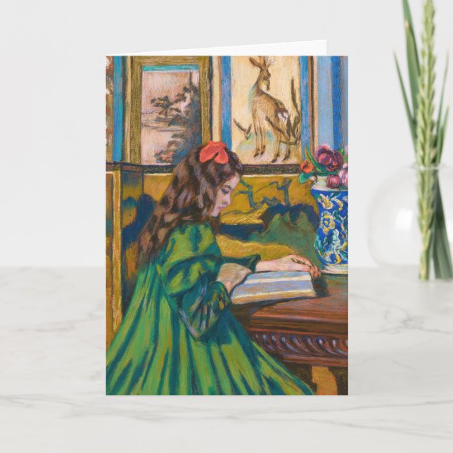 Madeleine Reading | Armand Guillaumin Card (Front)